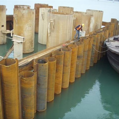 莆田钢护筒现场安装